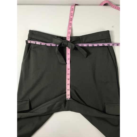 New Badgley Mischka Women's L Olive Green Jogger Pants Cargo Belt Comfy Everyday - Picture 11 of 12